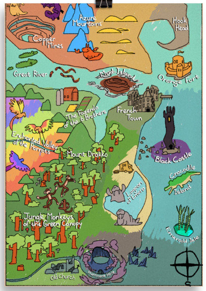 Super Sleuths Story Club French Town poster